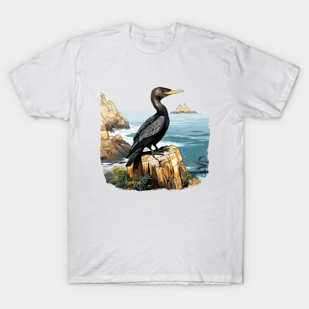 Cormorant T-Shirt by zooleisurelife